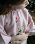 Valentine Baby Pink Parachute Linen Tunic