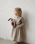 Natural Long Sleeve Button Linen Shirt, 2-3 years (STOCK)