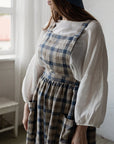 Beach Festive Cottage Linen Dress, Size XL (STOCK)