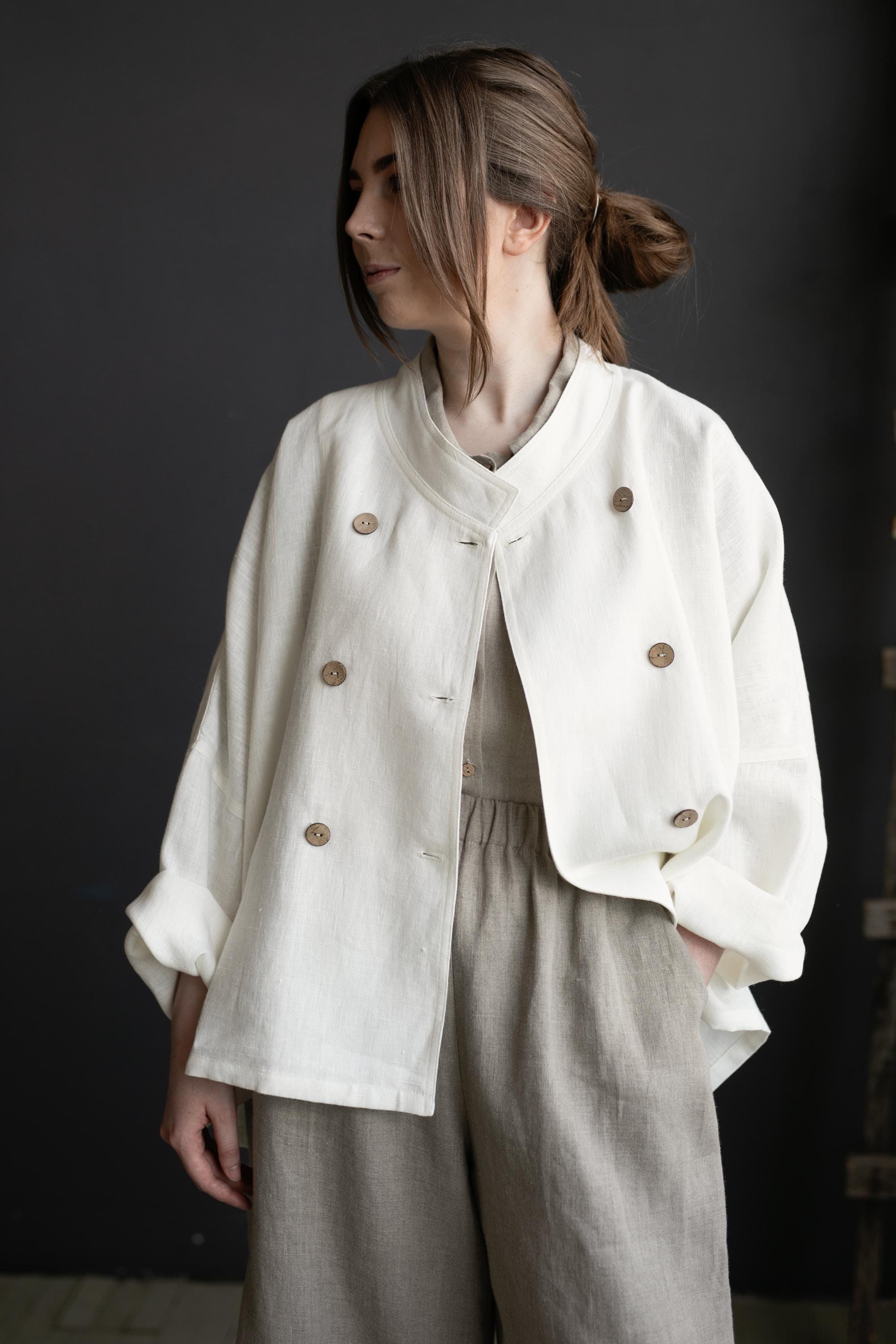 White Tokyo Linen Jacket