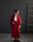 Cherry 3/4 Linen Shirt