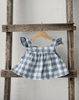 Aquamarine Sailor Retro Linen Shirt