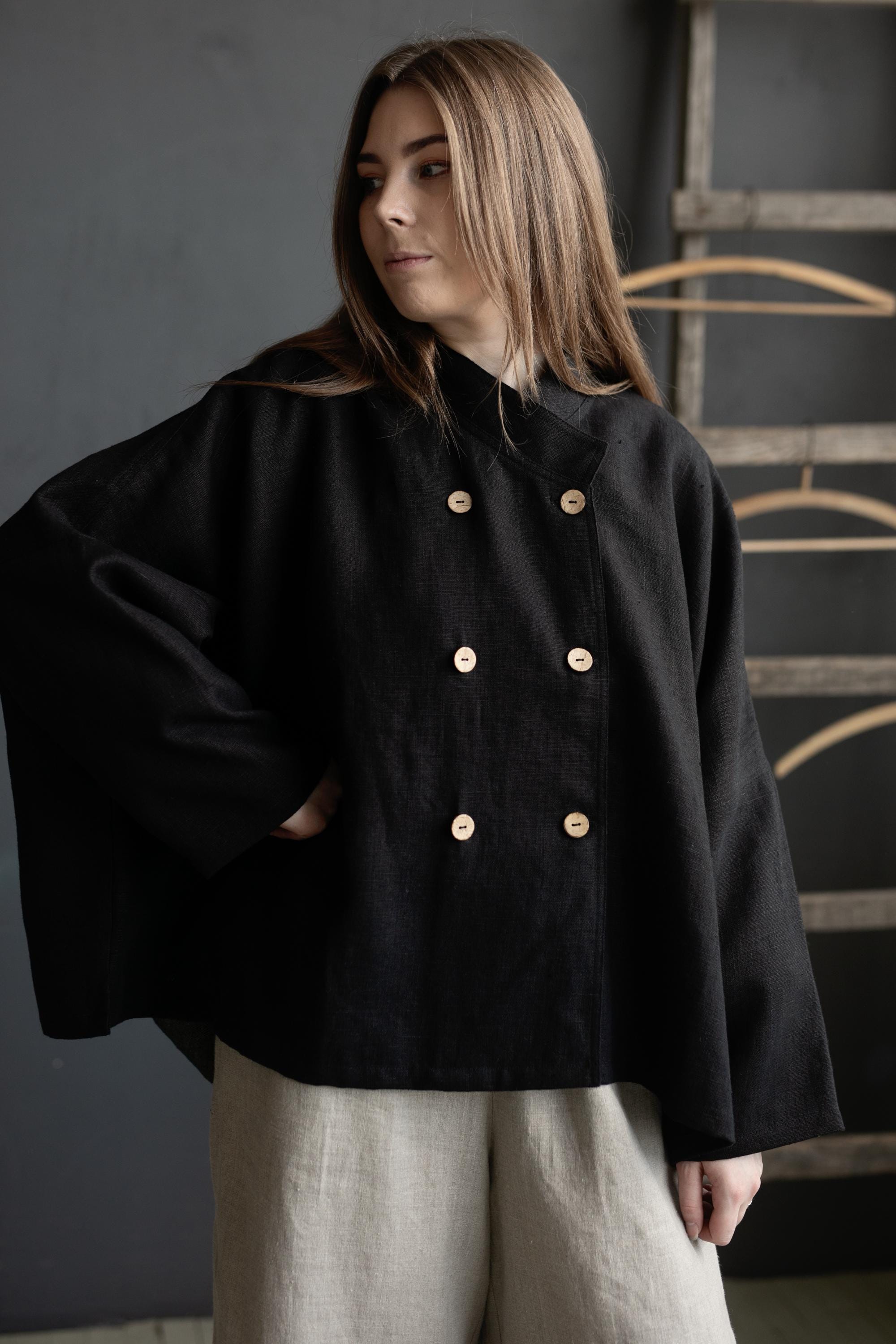 Black Tokyo Linen Jacket