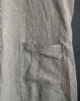 B&W Stripe Linen Overalls