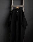 Black Linen Shirt Dress