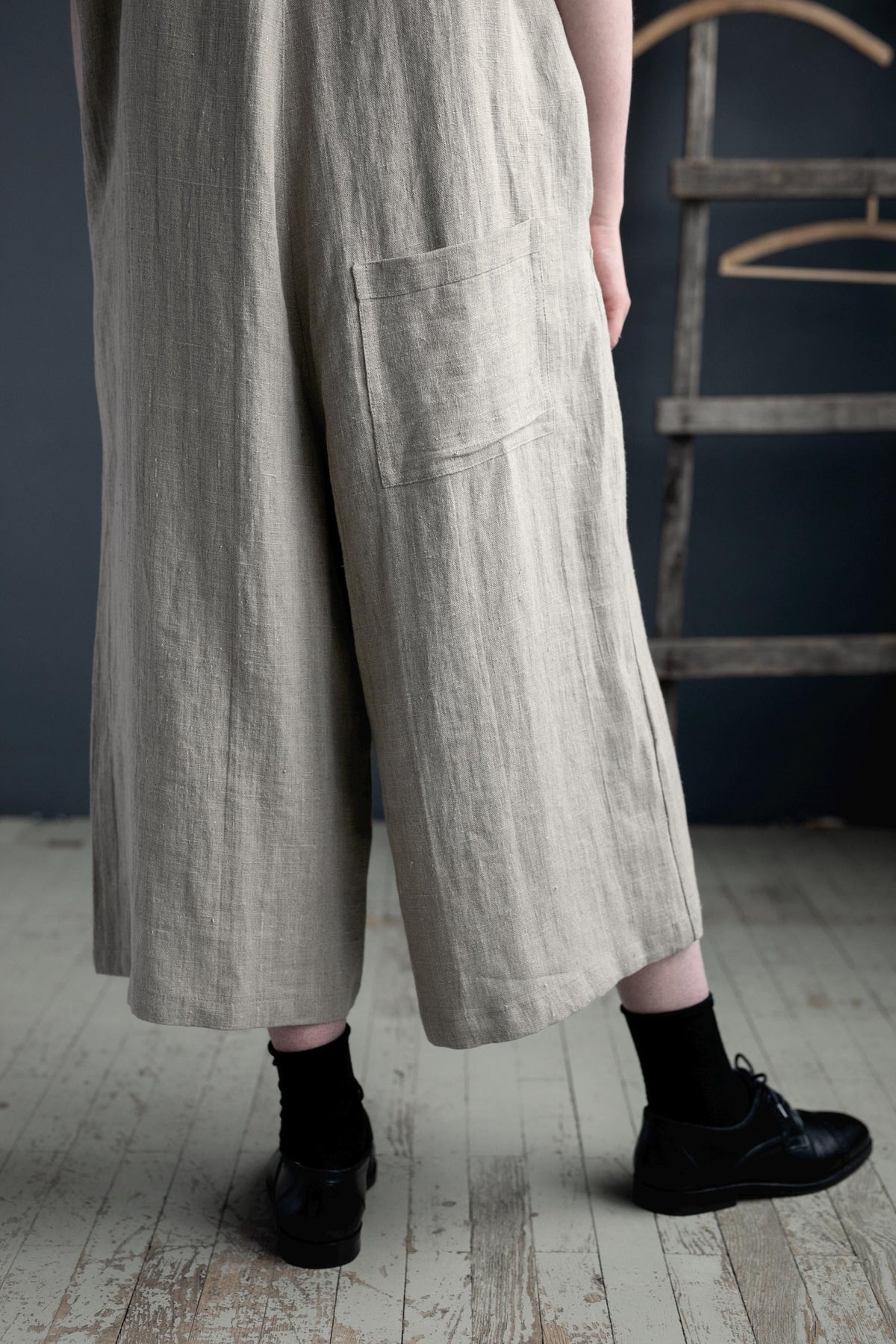 Natural Linen Overalls