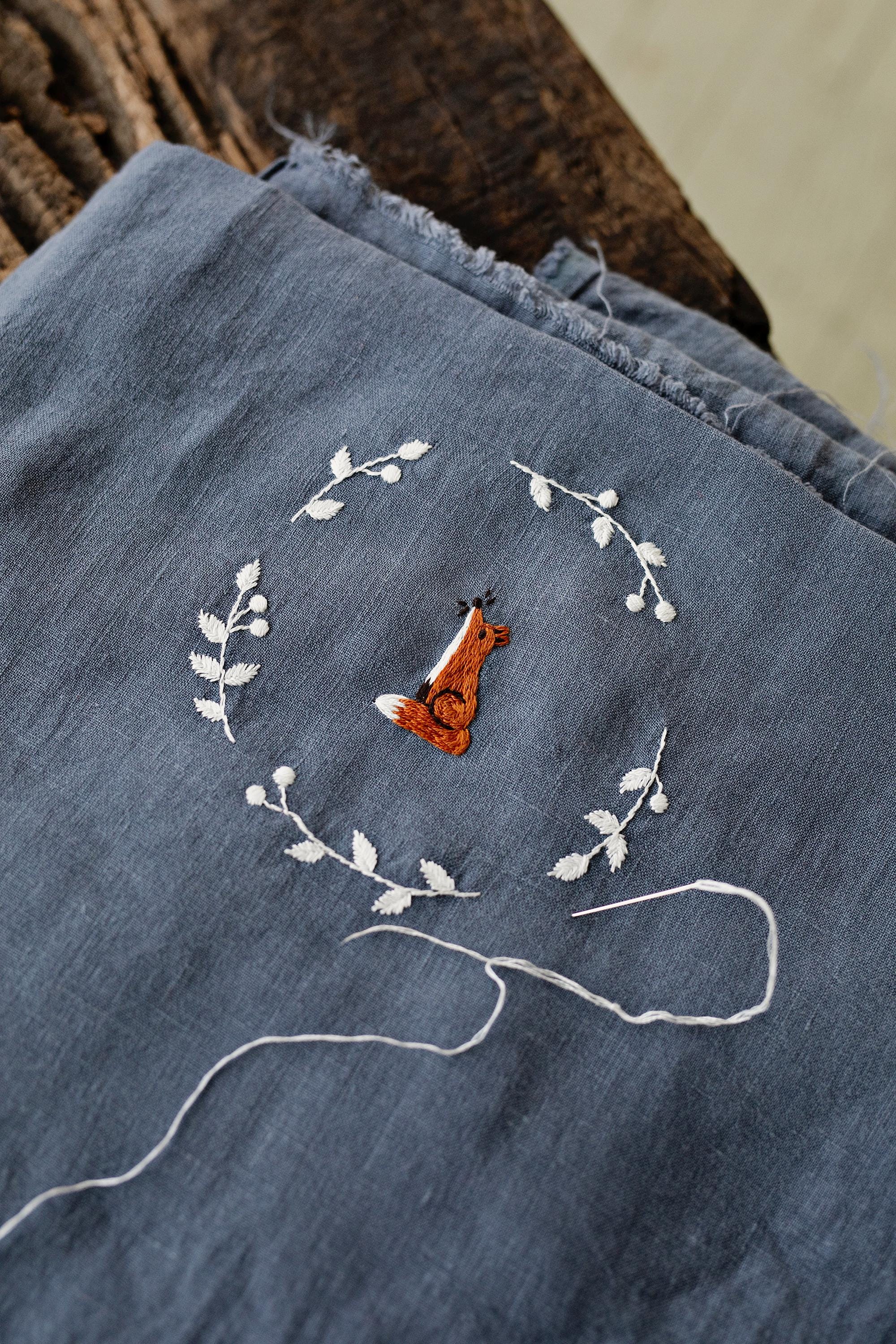 Dusty Blue Linen Table Runner