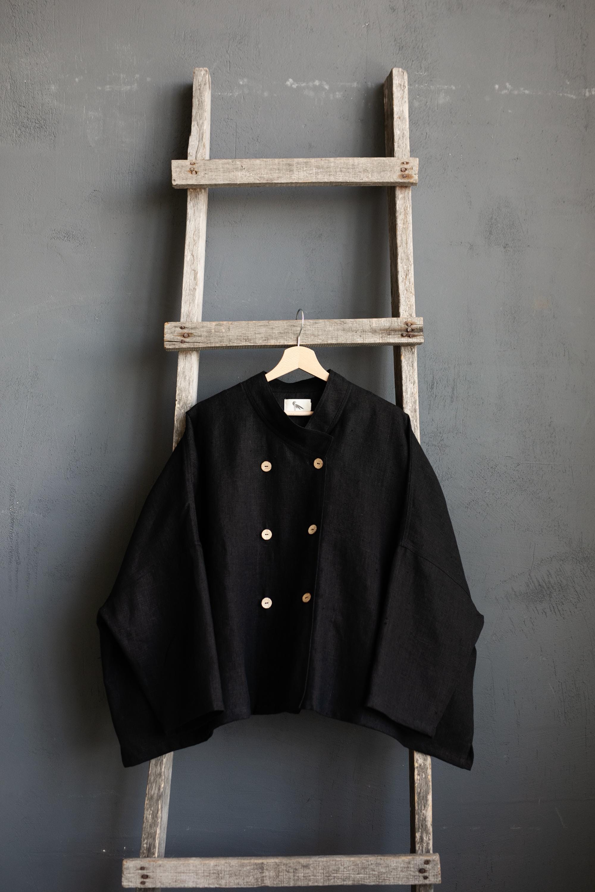 Black Tokyo Linen Jacket