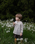Natural Long Sleeve Button Linen Shirt, 2-3 years (STOCK)