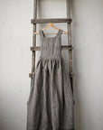 Grey Gingham Cottage Linen Linen Dress