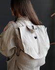 Natural Linen Backpack