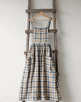 Beach Festive Cottage Linen Dress, Size XL (STOCK)