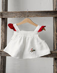 White Sailor Retro Linen Shirt