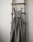Grey Gingham Cottage Linen Linen Dress