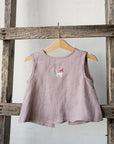 Lavender Ribbon Linen Shirt