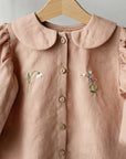 Dusty Rose Linen Tunic Dress
