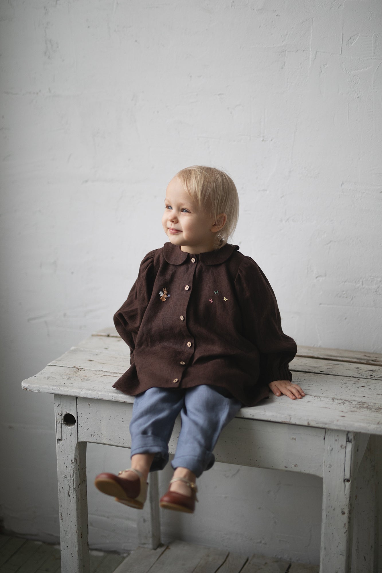 Chocolate Linen Tunic Dress allthebeautifullinen Chocolate Linen Tunic Dress allthebeautifullinen