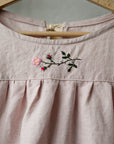Baby Pink Victorian Linen Tunic