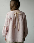 Baby Pink Victorian Linen Tunic