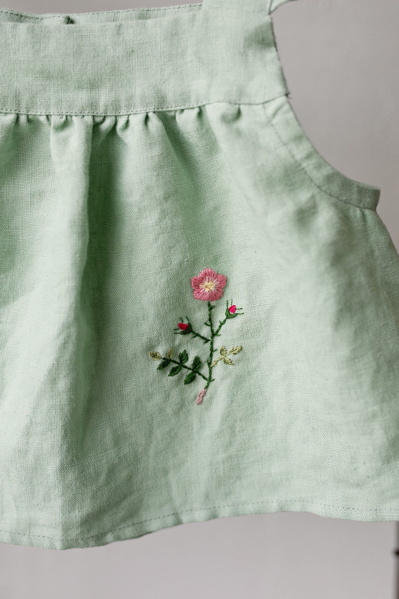 Green Tea Vintage Linen Shirt