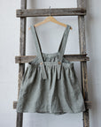 Green Gingham Sirena Linen Dress