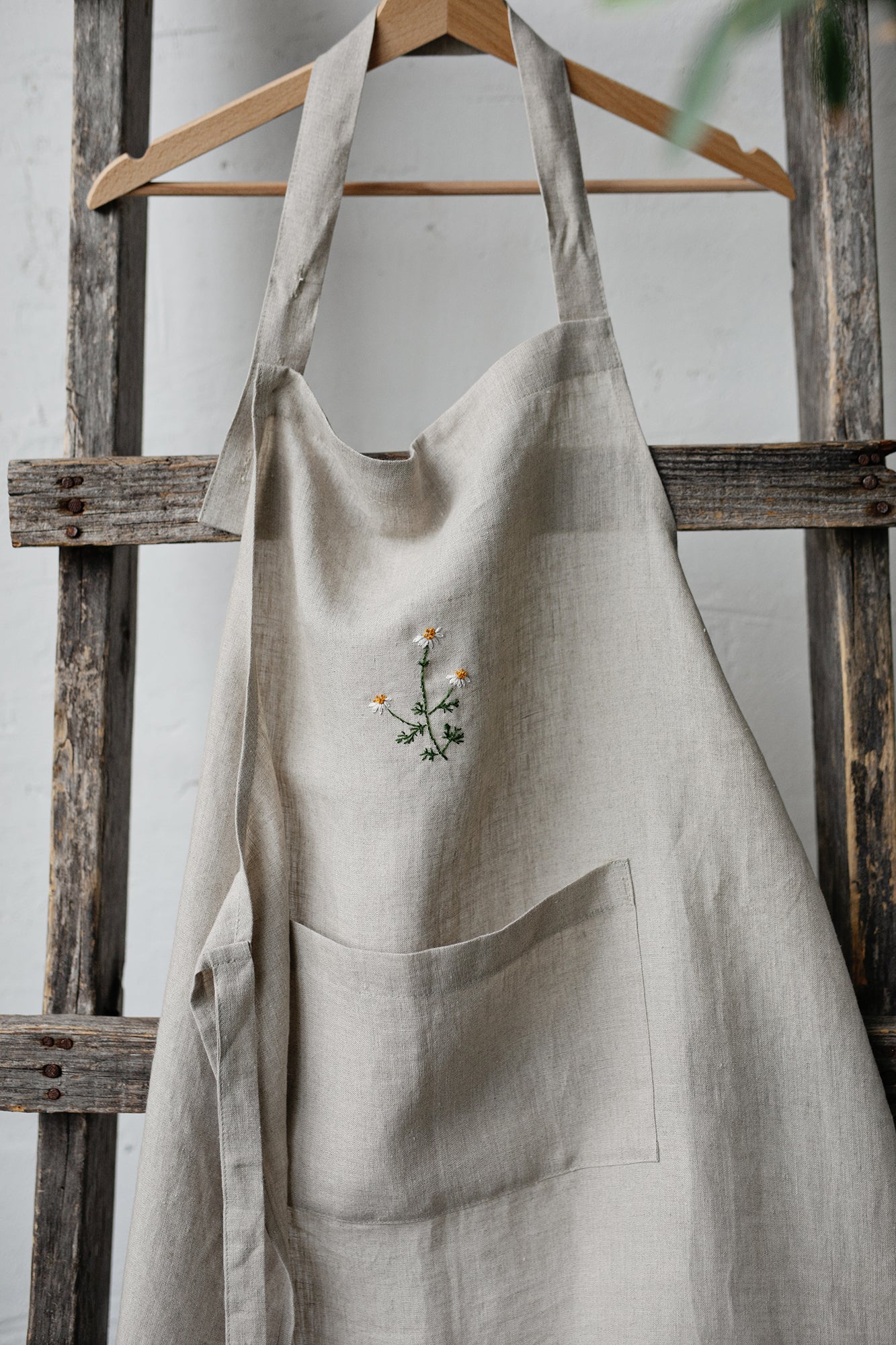 Natural Traditional Linen Apron