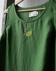 Apple Green Sleeveless Linen Dress
