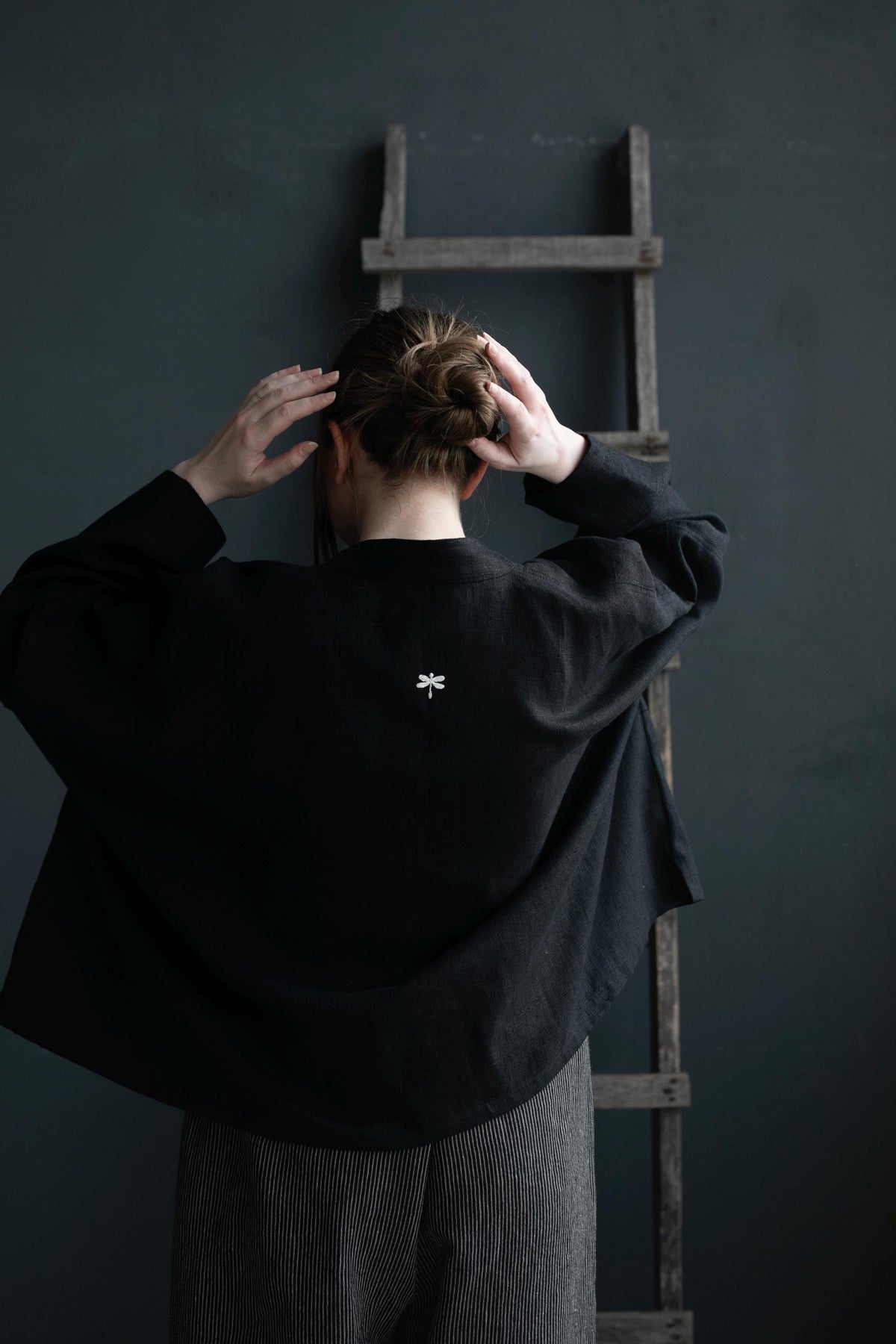 Black Tokyo Linen Jacket