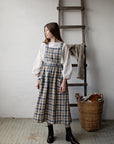 Beach Festive Cottage Linen Dress, Size XL (STOCK)