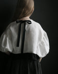 White Balloon Linen Top
