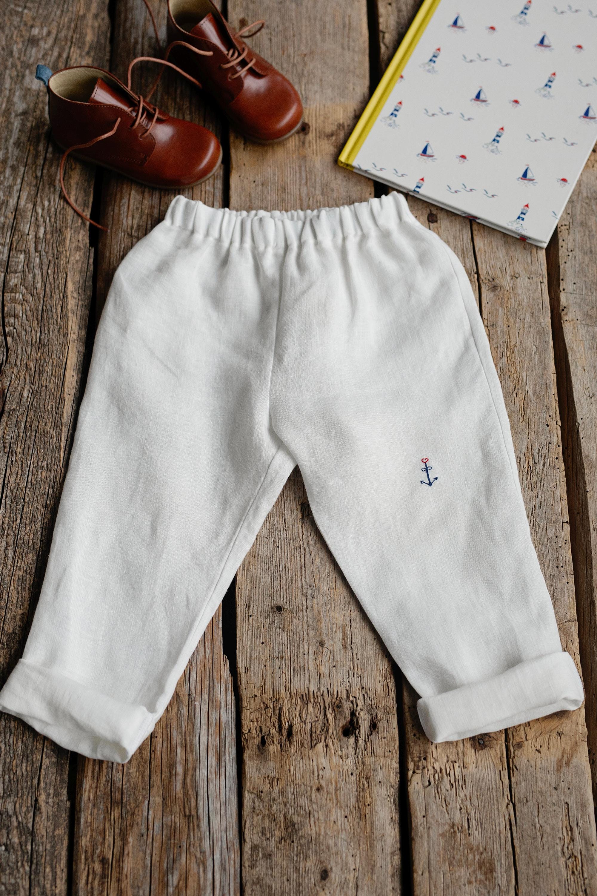 White Sailor Linen Pants