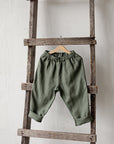 Sage Linen Pants, 4-5 years (STOCK)