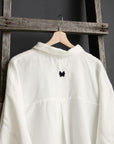 White 3/4 Linen Shirt