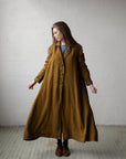 Amber Jane Austen Linen Coat, Size S (STOCK)