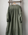 Sage Victorian Linen Dress