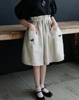 Natural Long Linen Skirt