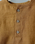 Mustard Long Sleeve Button Linen Shirt, 7-8 years (STOCK)