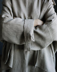 Natural Long Linen Shirt