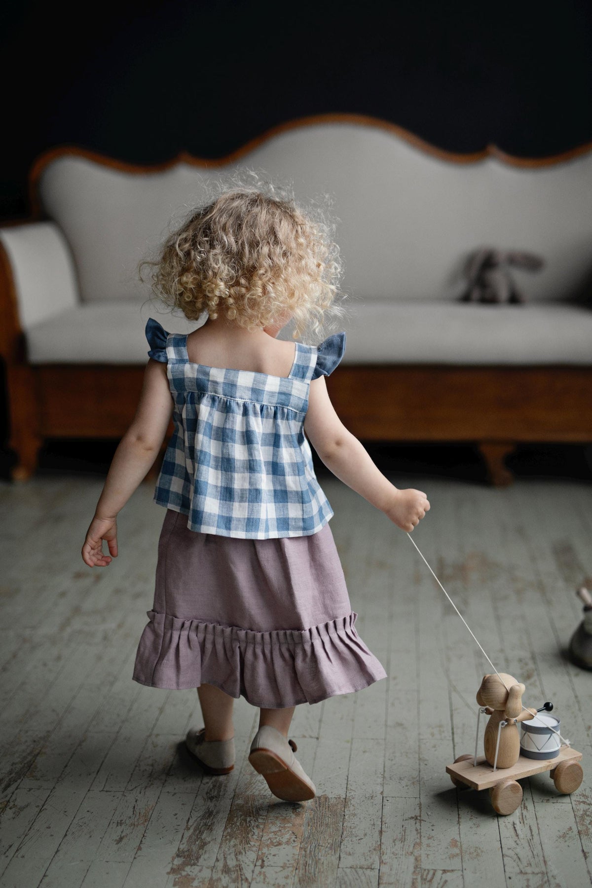 Aquamarine Sailor Retro Linen Shirt