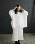 White Long Linen Shirt