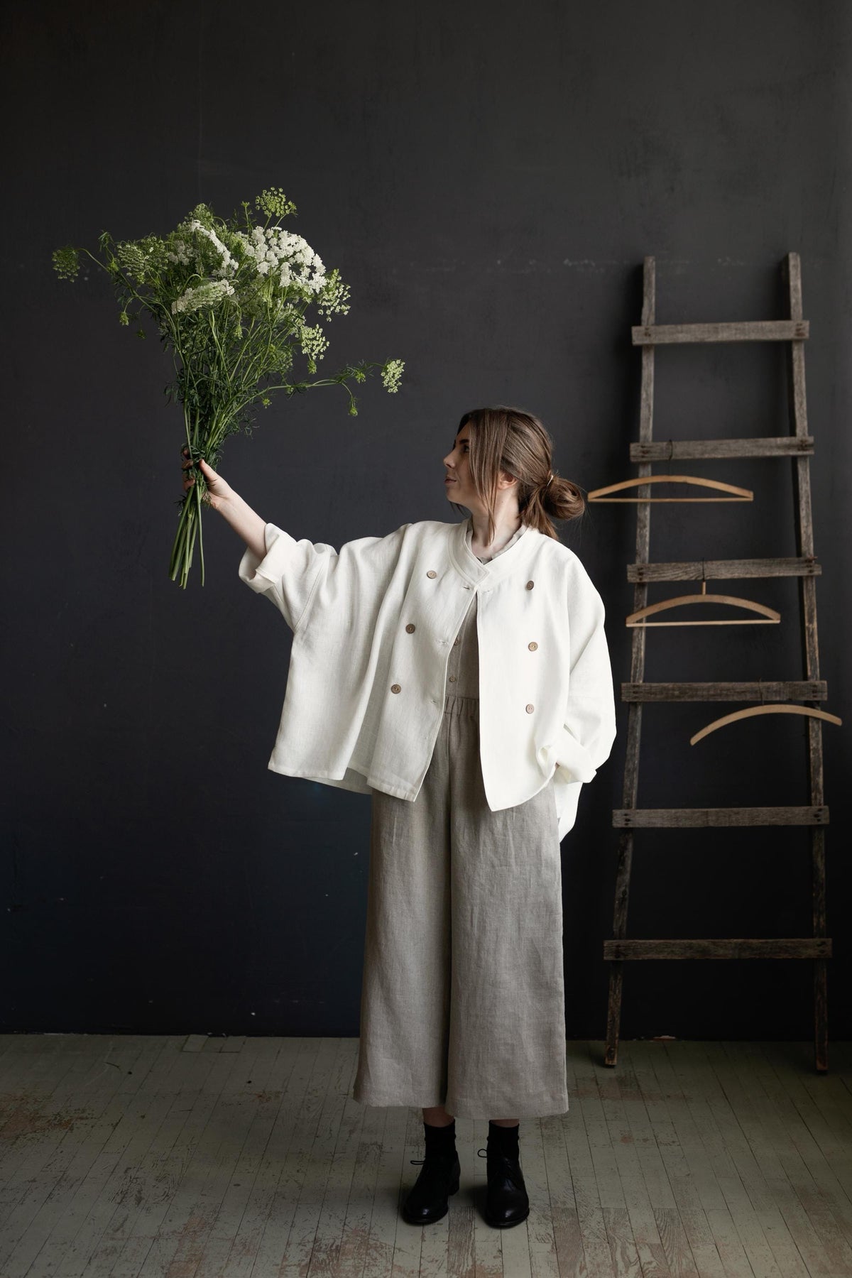 White Tokyo Linen Jacket