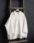 White Long Linen Shirt