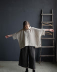 Natural 3/4 Linen Shirt