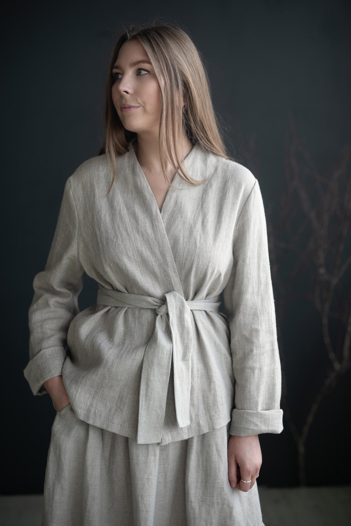 Natural Kyoto Linen Jacket