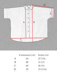 B&W Stripe 3/4 Linen Shirt