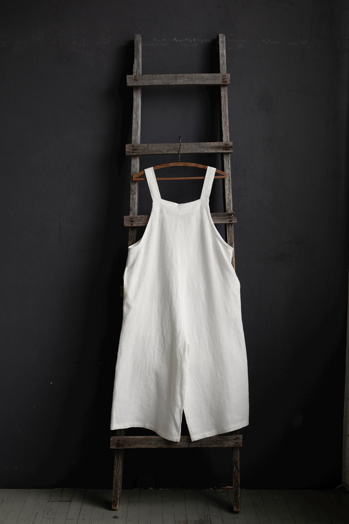 White Linen Overalls
