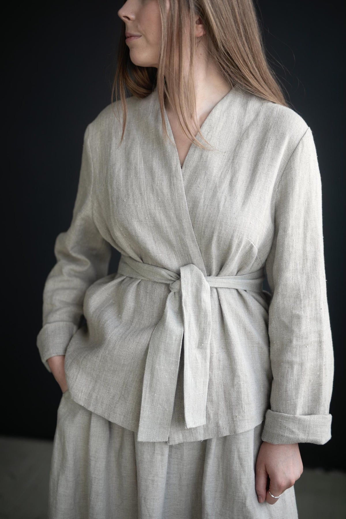 Natural Kyoto Linen Jacket