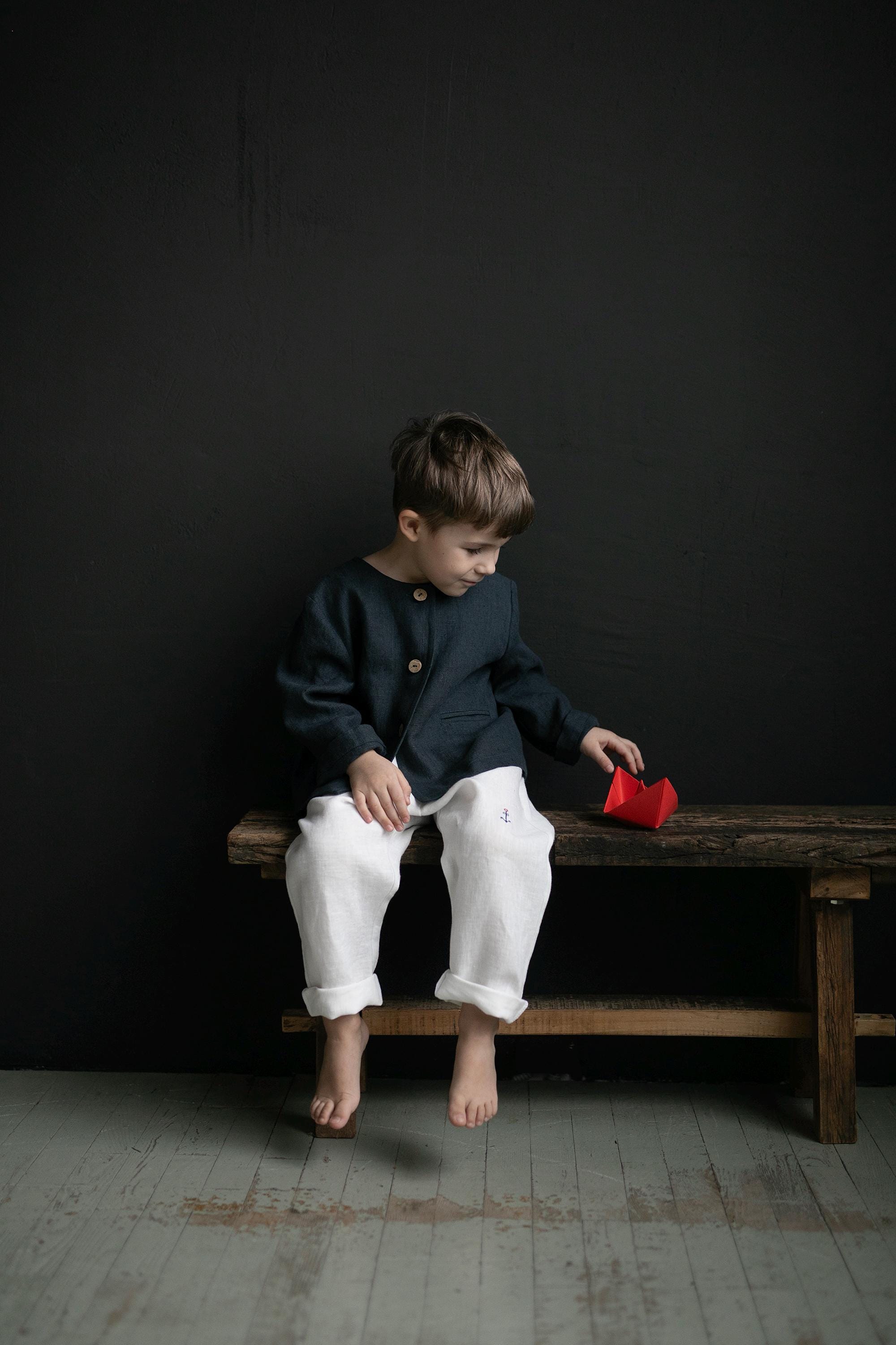 White Sailor Linen Pants