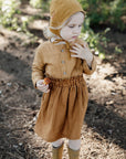 Mustard Long Sleeve Button Linen Shirt, 7-8 years (STOCK)