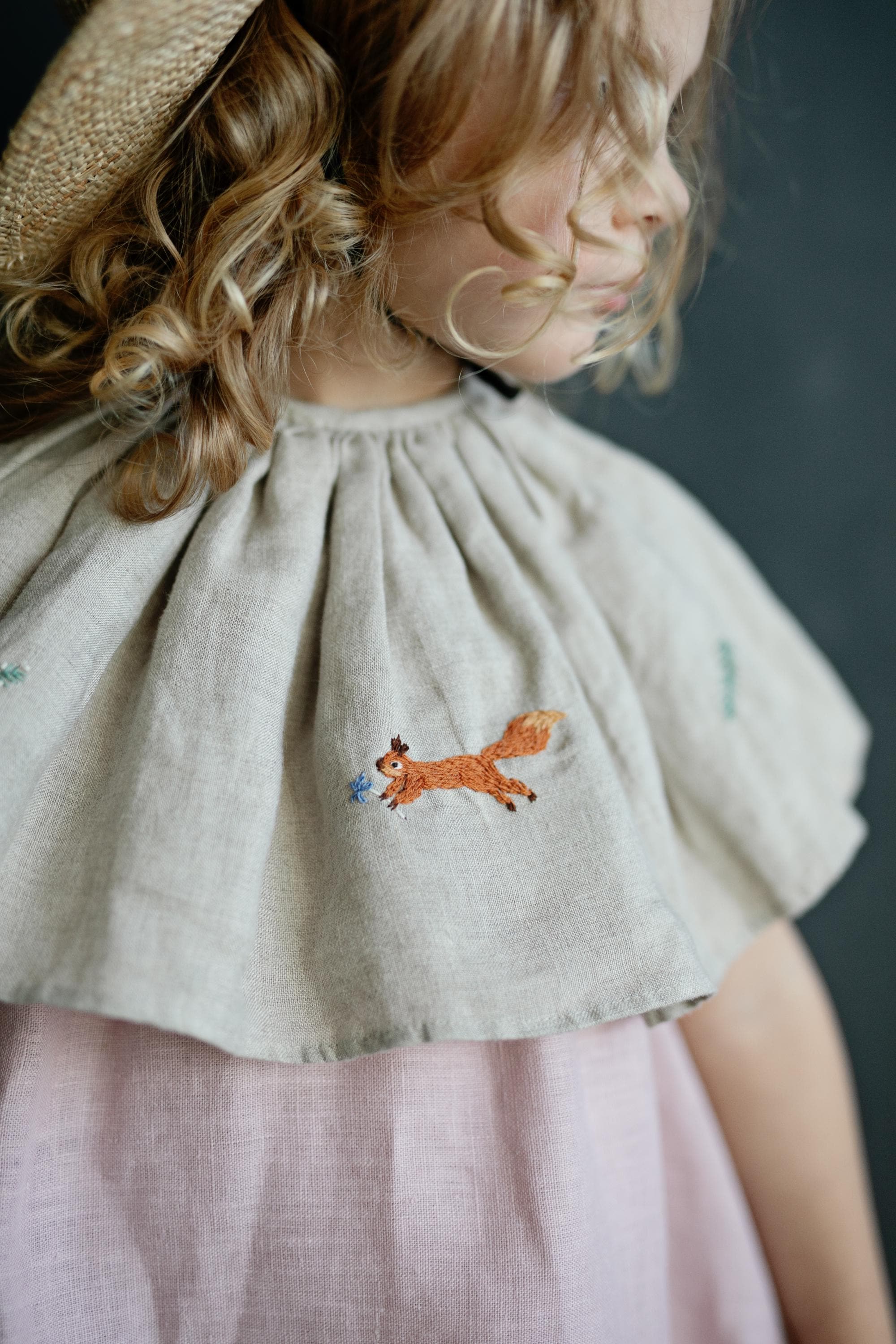 Natural Big Linen Collar